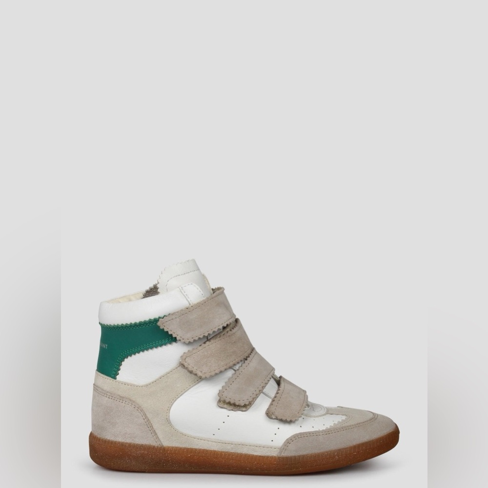 y2k Isabel Marant Bilsy Trainer Leather Sneakers EU37 US6.5 white